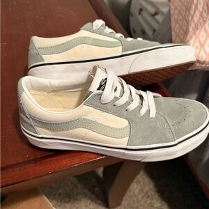Vans Gray and Cream Women's Sneakers